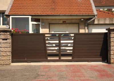 installation portail aluminium Firminy